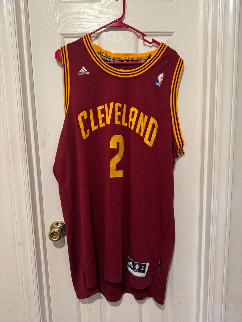 adidas Cleveland Maroon and Gold #2 Basketball Jersey